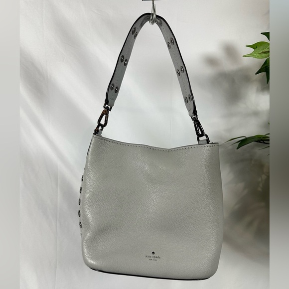 Kate Spade Atlantic Avenue Small Libby Leather Hobo Shoulder Bag – Ginger Tea - Picture 1 of 13